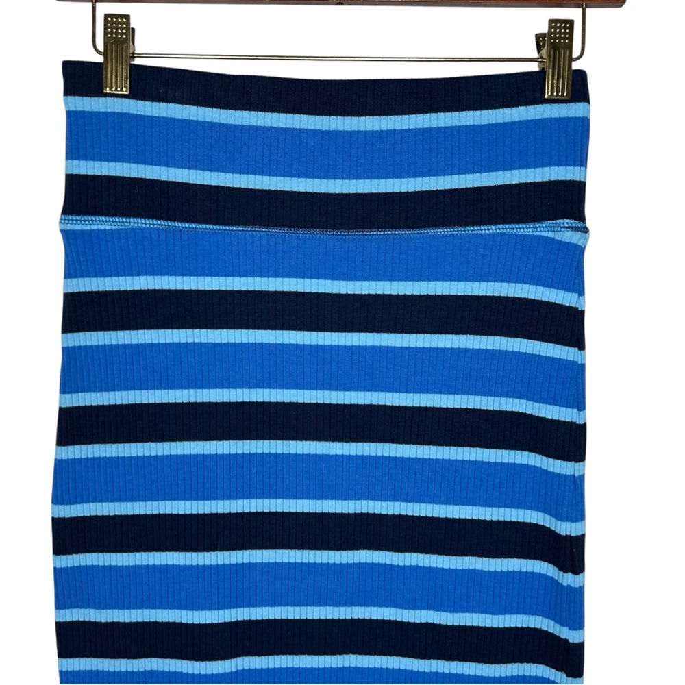 Aerie Ribbed Striped Pull on Midi Skirt - Small - Picture 4 of 12